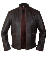 Herren Tron Legacy Sam Flynn Vintage-Jacke aus echtem Leder